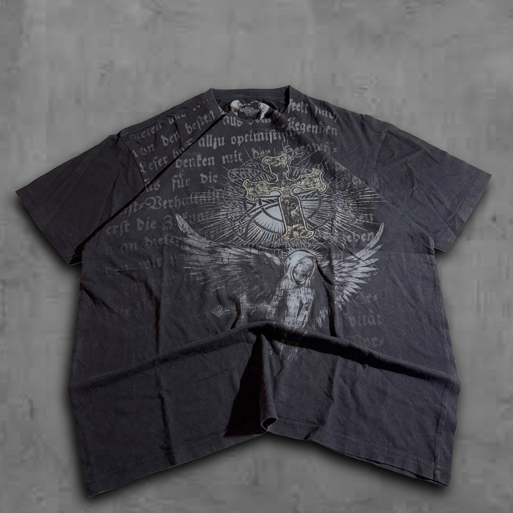 Y2K Oversized Grunge Carbon Black Streetwear 2000s Tee